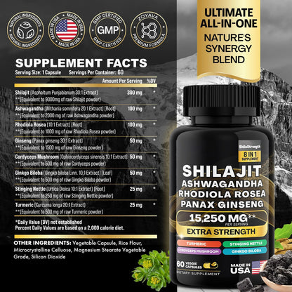 Shilajit and Sea Moss Capsules